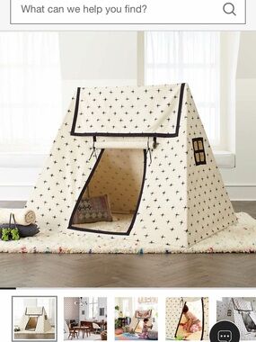 New in Box Crate and Barrel Canvas Kids Play Tent Play House